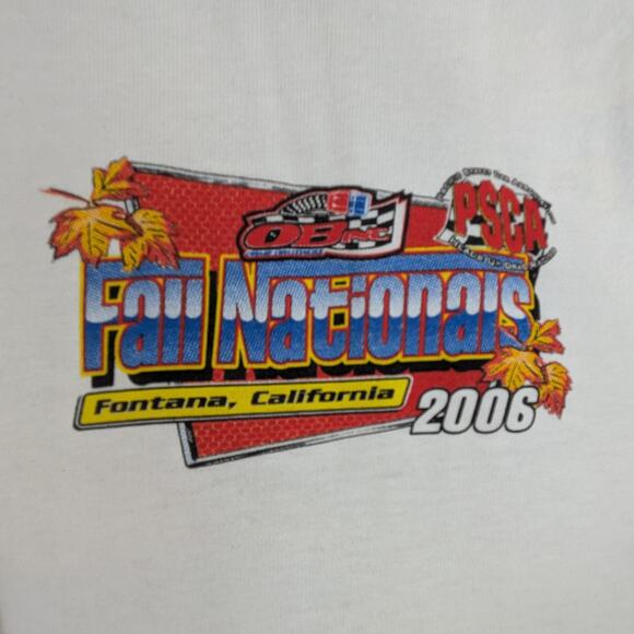 Vintage 2006 Mens Drag Racing L T-Shirt OB Inc Fall Nationals PSCA Fontana Cali - Picture 3 of 7